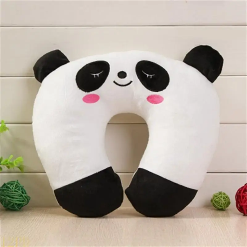12PD Funny U Cervical Pillow Breathable Fabric Cartoon Animal Pattern Neck Support Cushion For Adults Kids Travel Use