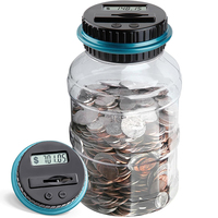 Large Piggy Bank for Boys Adults Digital Coin Counting Bank with LCD Counter Coin Bank Money Jar for Adults