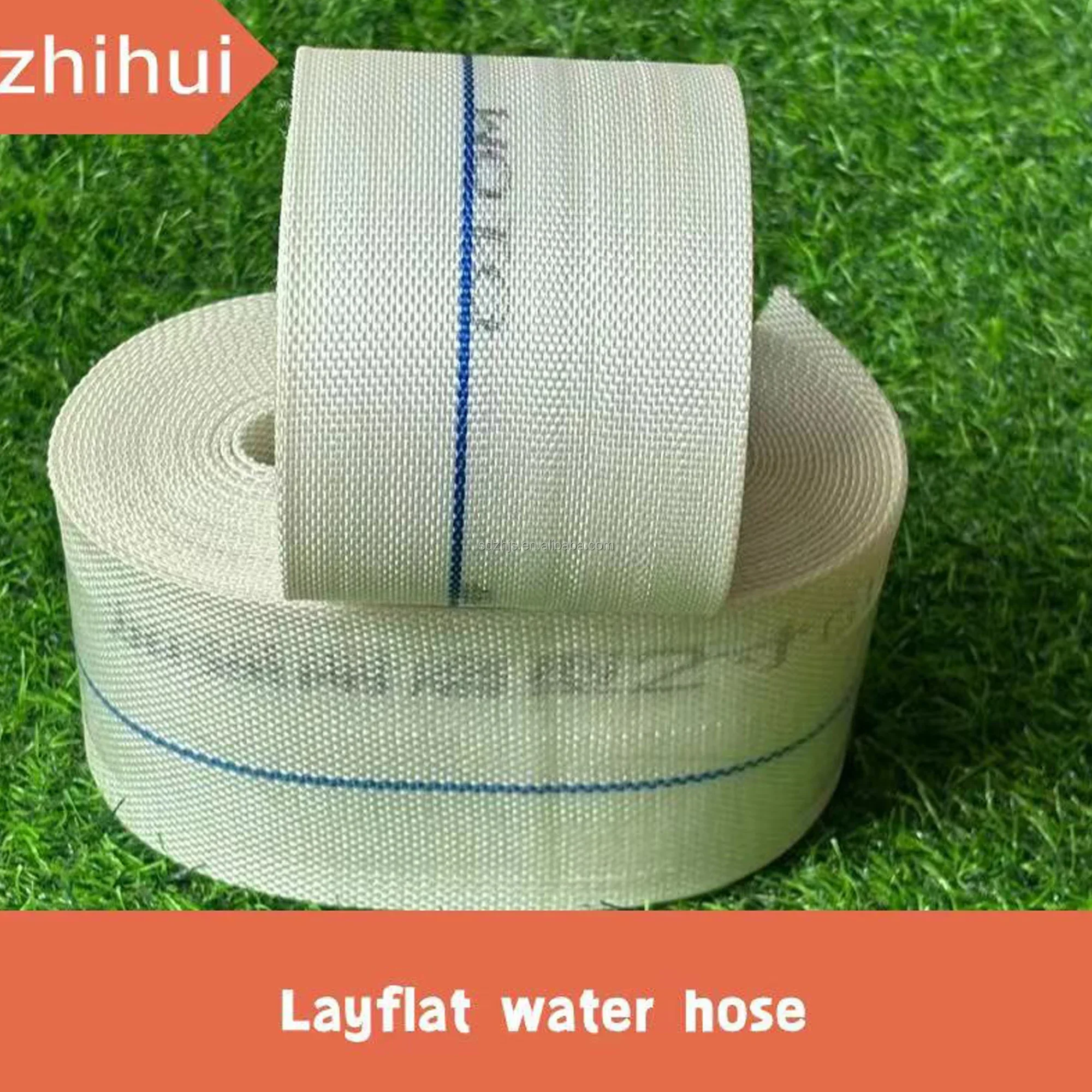 Mangueira de incêndio de proteção ambiental durável de 2 polegadas 100m/rolo, mangueira tecida trançada PE