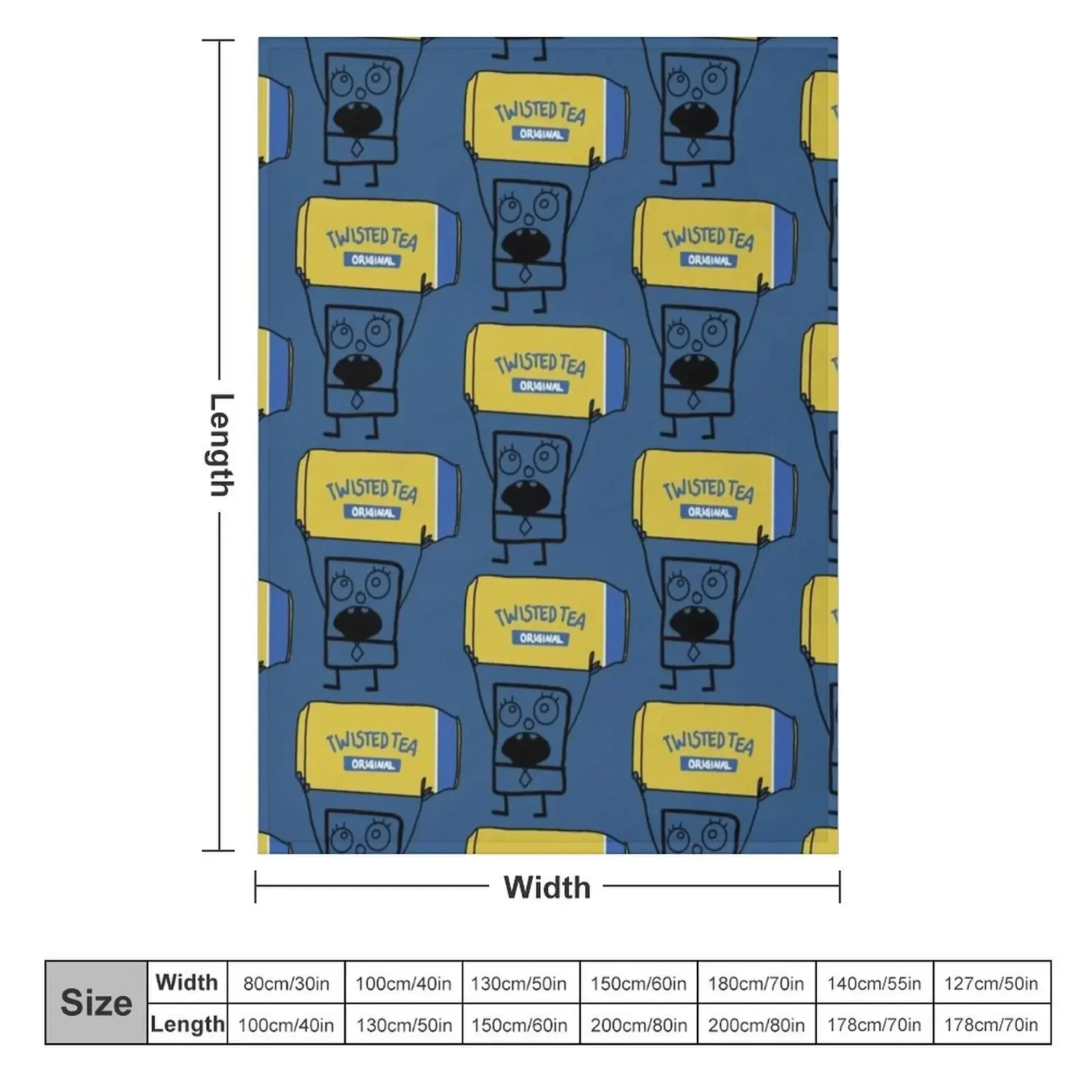 Doodlebob twisted tea Throw Blanket for sofa Loose Blankets