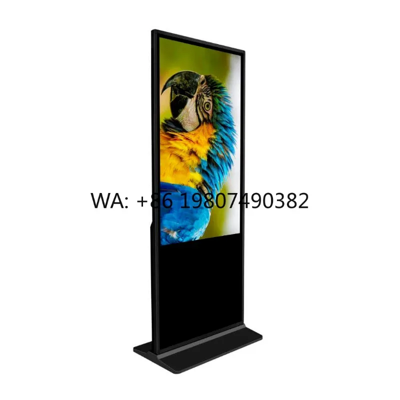 

55 Inch 4K Touch Screen Vertical Totem Floor Standing Display Mall Retail Education Commercial Digital Advertising