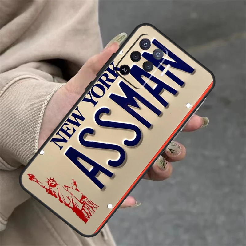 Number License New York Plate Case For OPPO A96 A76 A16 A98 A78 A58 A5 A9 A15 A17 A77 A52 A72 A53S A57S A54 A74 A94 Cover