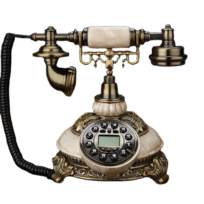 European vintage antique household landline old turntable living room decoration wireless sim card phone