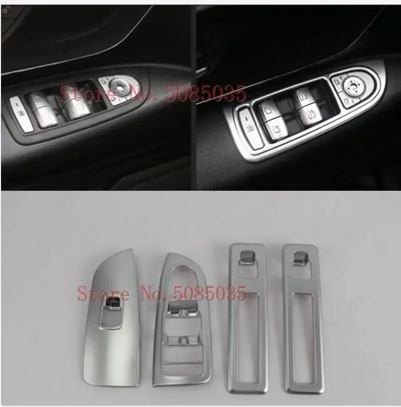 Interior For Mercedes-Benz Vito W447 2014 2015 2016 2017 Inside Door Handle Panel Sticker  Window Lift Switch right drive