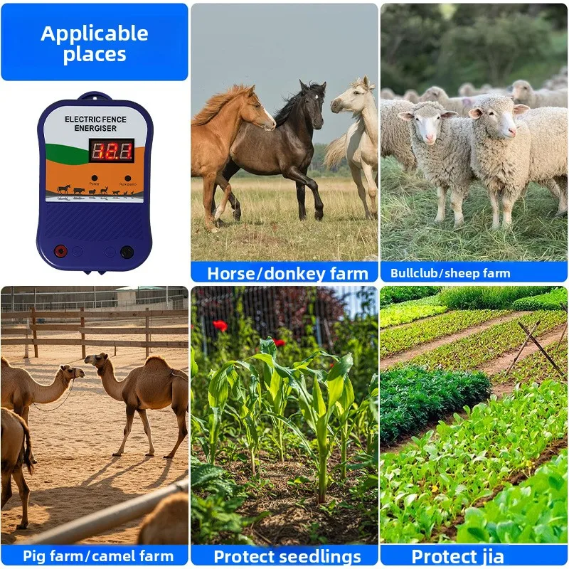 تربية الحيوانات سياج إلكتروني مزرعة تربية ذكي الجهد العالي نبض شبكة الطاقة نظام المضيف مكافحة الخنزير البري الماشية و