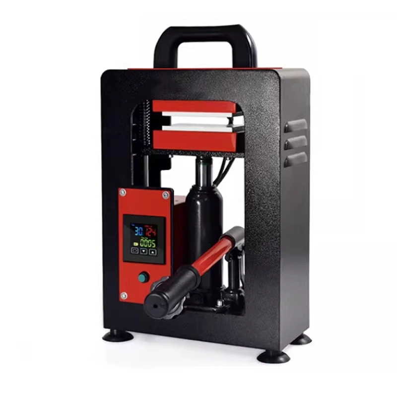 600W 10Ton Manual Hydraulic Rosin Heat Press Dual Plates Heating Presser Oil Wax Extraction Tool for Hot Stamping Pattern 6*12cm - view 5