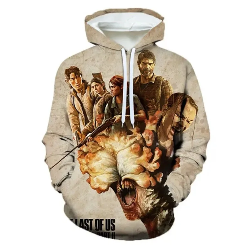 Game The Last Of Us Part II 3D Print Hoodie Men Women Casual Hoodies Oversized Hoody Pullover Hooded Sweatshirt Man Top Clothing