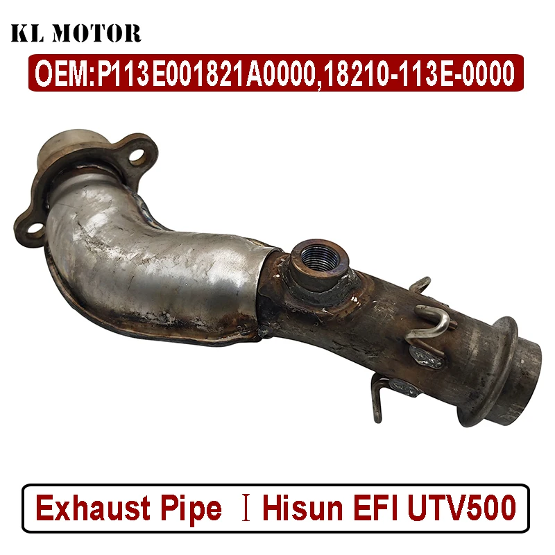 

Exhaust Head Pipe 500 EFI Header Pipe 1 for Hisun EFI 500 Bennche Massimo OEM P113E001821A0000 18210-113E-0000 ATV UTV Parts