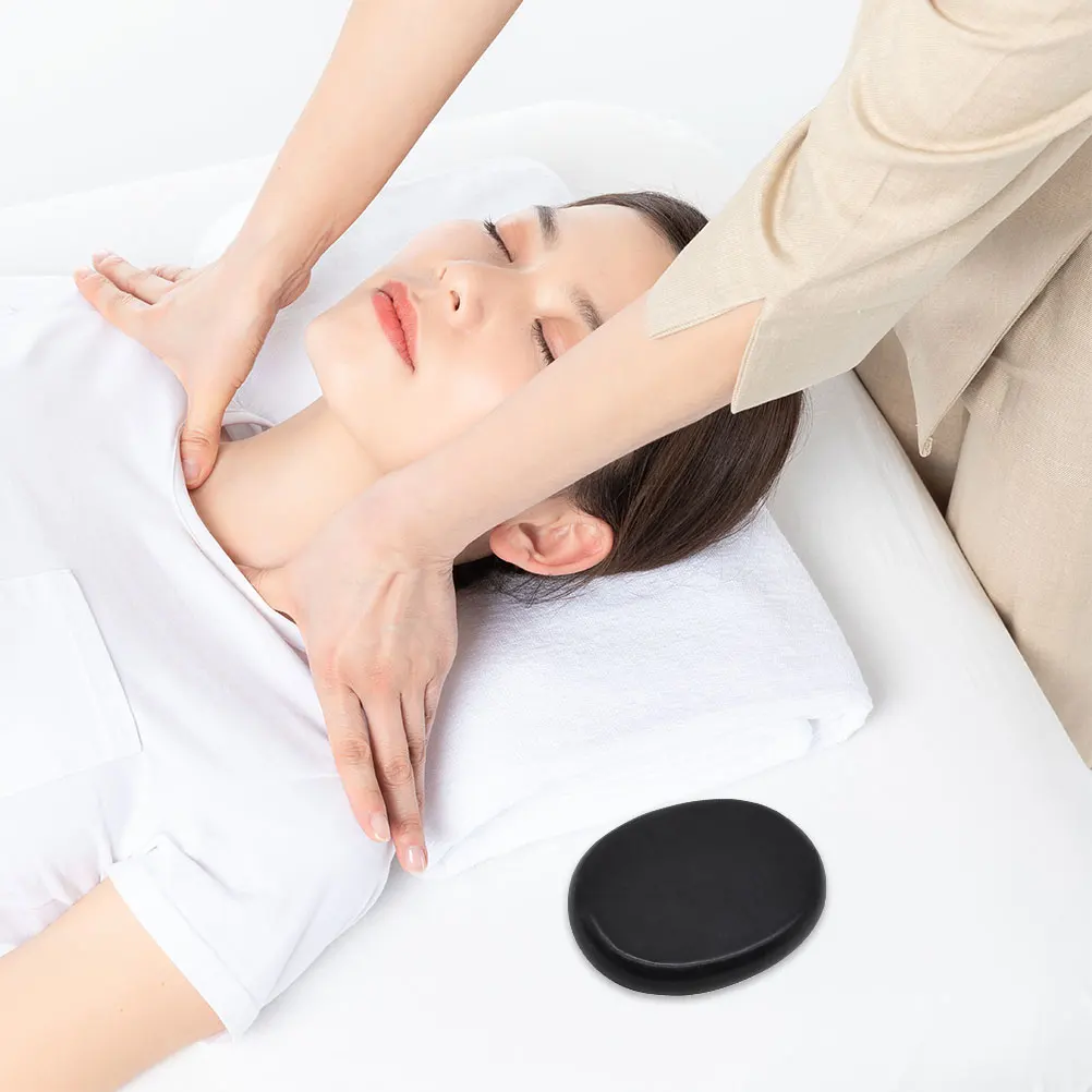 2 uds piedra volcánica masaje piedras naturales faciales para cara rocas calientes aceite Spa calor frío