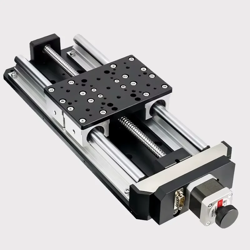 linear guide electric translation tableHigh Precision Motorized Translation stage Motorized Optical Stage PT-GD130P