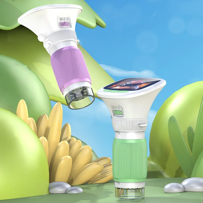 Children's Handheld Microscope with Rotating Focus and 2.4-Inch High-Definition Screen for Outdoor Children's Science Microscope image 6