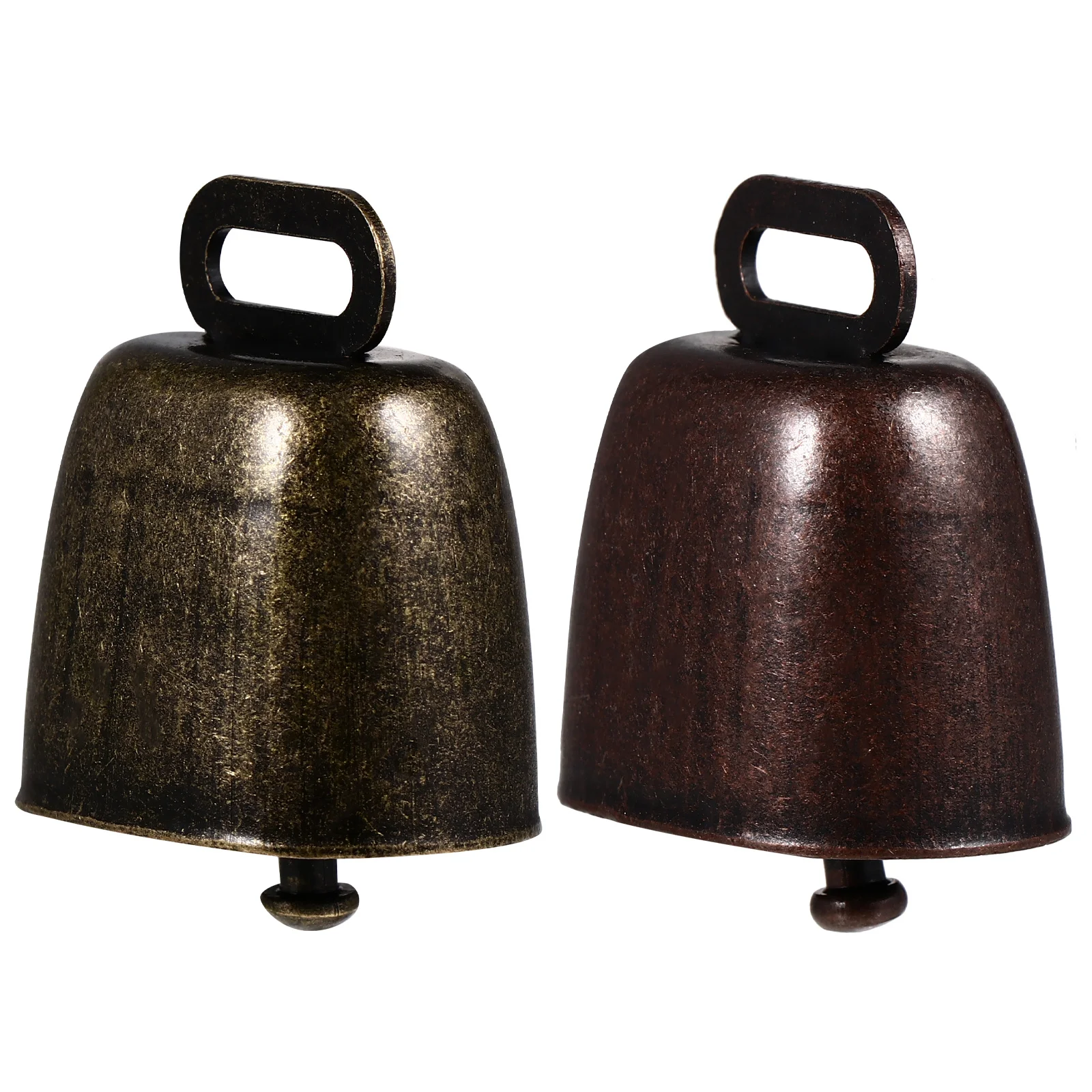 2 قطعة جرس مكافحة خسر للحيوانات الأليفة الماشية الحديد البقرة الحصان الأغنام جرس خفيفة الوزن دائم الرعي تتبع العرض #3