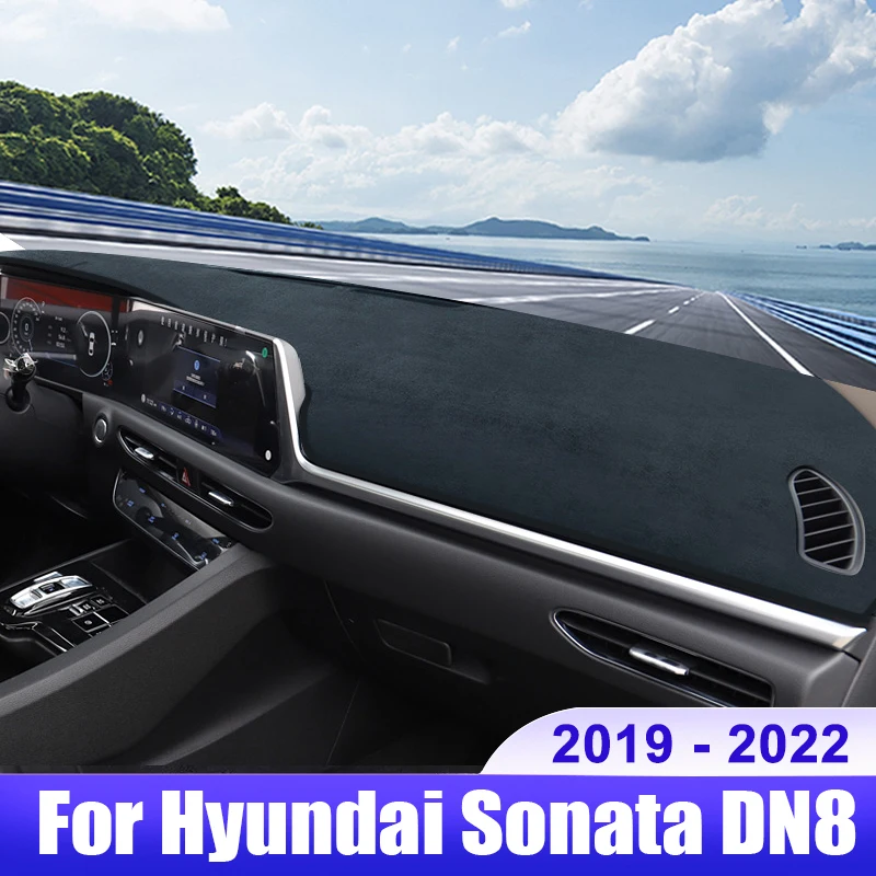 

For Hyundai Sonata DN8 2019 2020 2021 2022 Car Dashboard Cover Dash Mat Sun Shade Avoid Light Non-slip Pad Interior Accessories