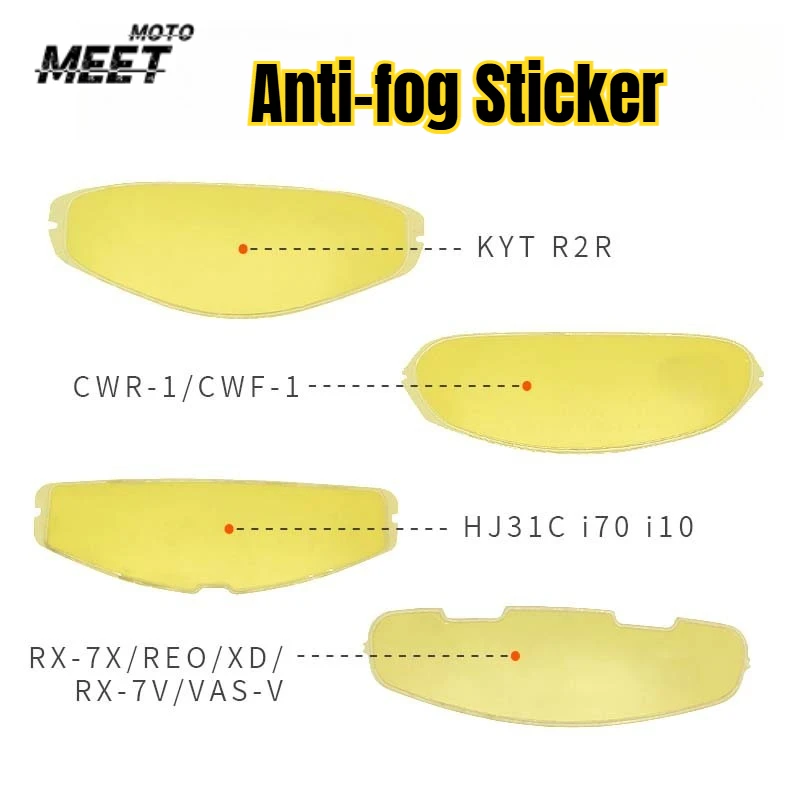 

For Pista K1 Rx7x Hj42 I3 808 811353Anti Fog Helmet Lens Universal Anti Fog Sticker Applicable Helmet Parts & Accessories