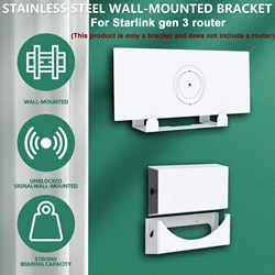 Wall Mounts for Starlink V3 Router and Power Supply, Mounting Accessories for Starlink Router, Metal Starlink Gen 3 Mount Holder