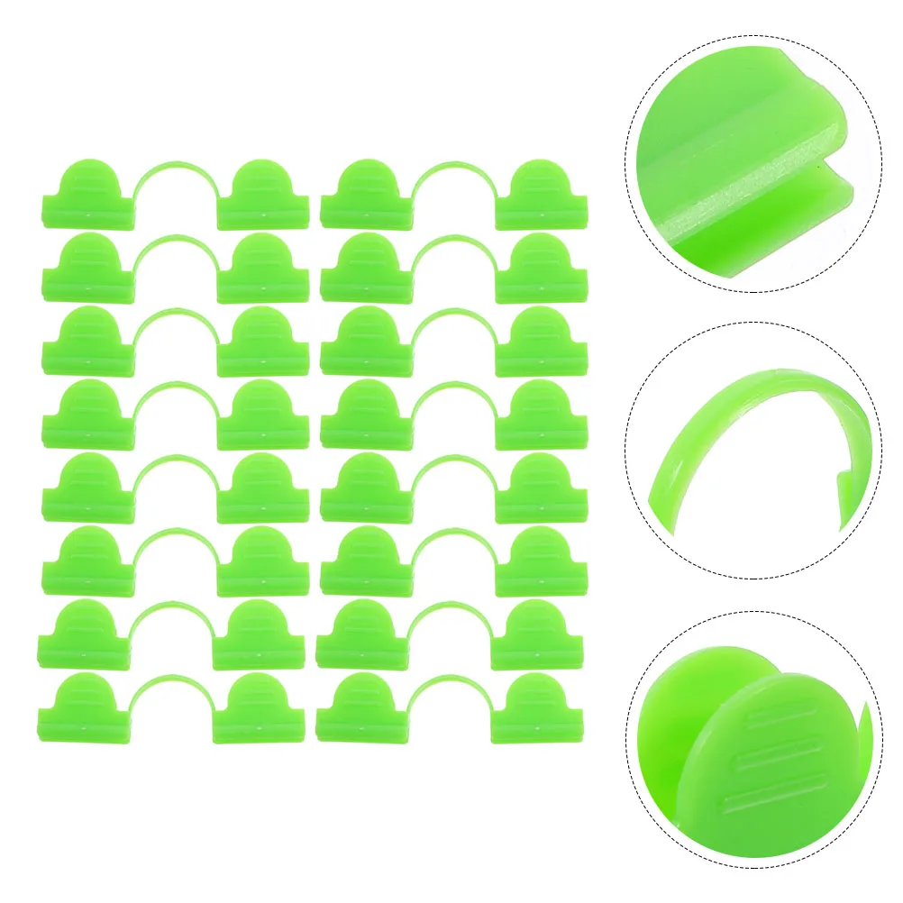 

50pcs Double Headed Plastic Clips Greenhouse Accessories Fixing Clamps Garden Buckle Film Thermal Pcs Windproof Clips Plant Cage
