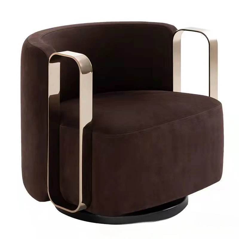 

Bedroom chair, hotel, living room lazy leisure sofa light luxury rotating dressing chair