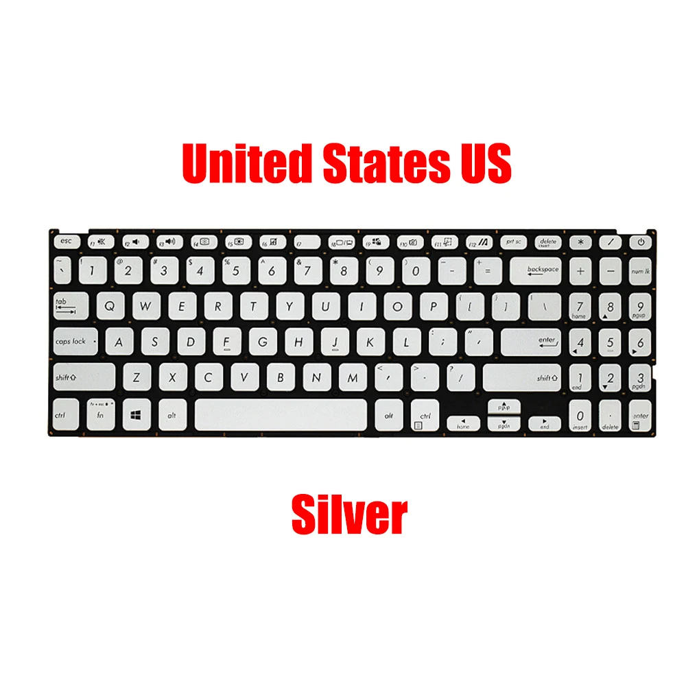 

Клавиатура для ноутбука ASUS K509FA K509JA без рамки AR\FR\LA\SP\TW\UK\US