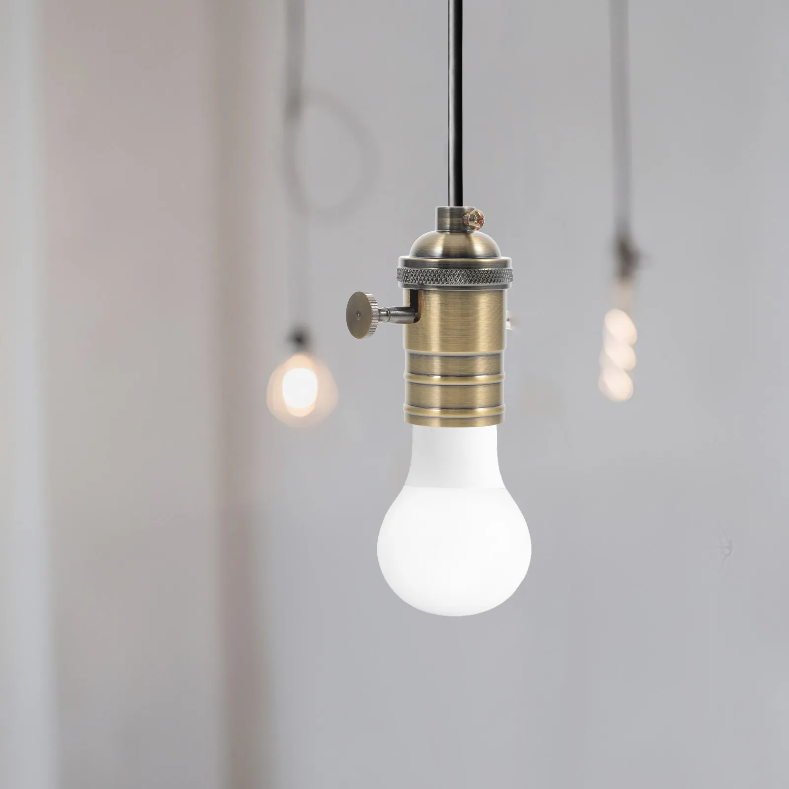 

Цоколь для лампы E27 E26, металлический держатель, винтажный стиль, высокая прочность, для потолочных и настольных ламп, наборы для ремонта своими руками