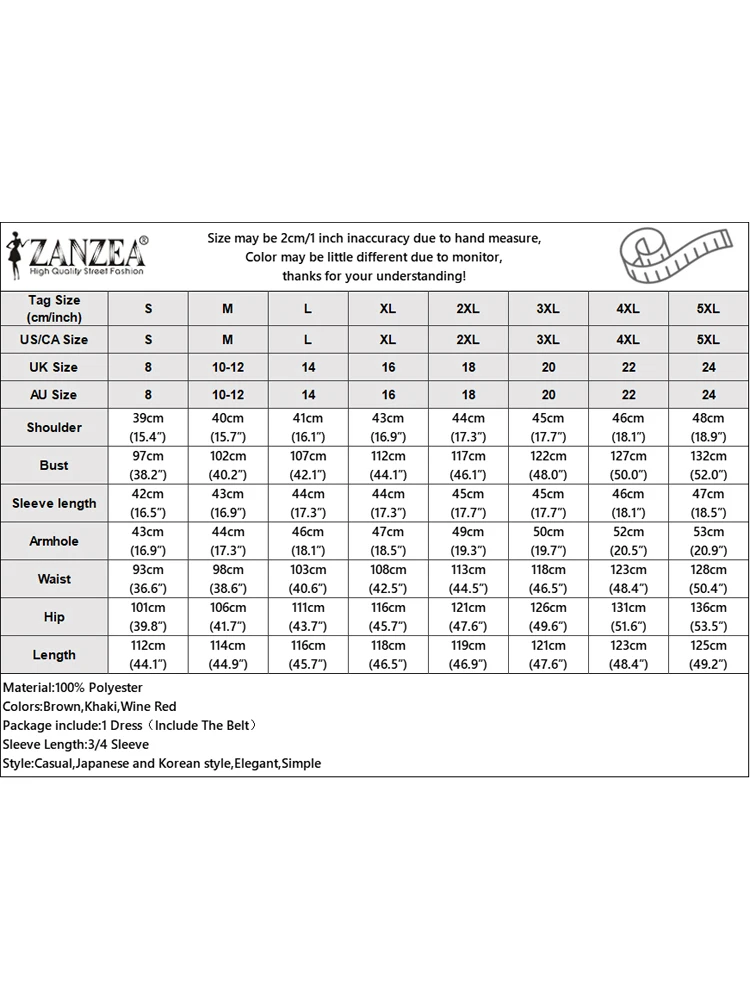 2025 ZANZEA قميص نسائي أنيق Vestidos الخريف 3/4 كم مربوط فستان الشمس للحفلات موضة رقبة مستديرة فساتين متوسطة الطول عادية الصلبة
