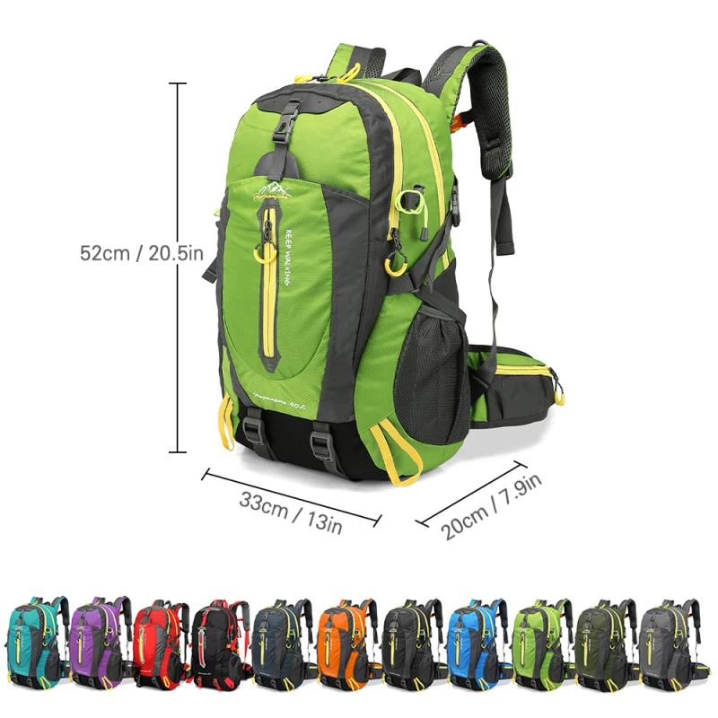 40L Bicycle Bag Cycling Backpack Water Resistant Travel Backpack Camp Hike Laptop Daypack Trekking Climb Back Bags For Men Women