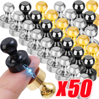 50/1pcs Small Strong Magnetic Push Pins Refrigerator Pushpins Sucker Thumbtack Cone Pushpin Whiteboard Metal Neodymium Magnets