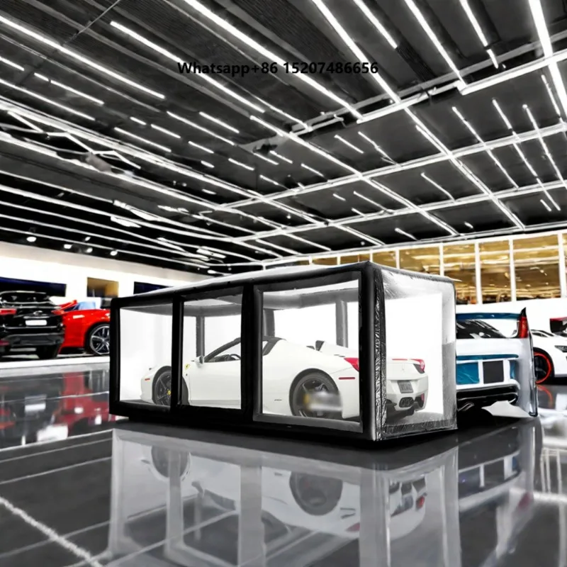 High Quality Waterproof Four-Season  Air Chamber Portable Inflatable Car Show Tent Capsule Car Cover for Sale