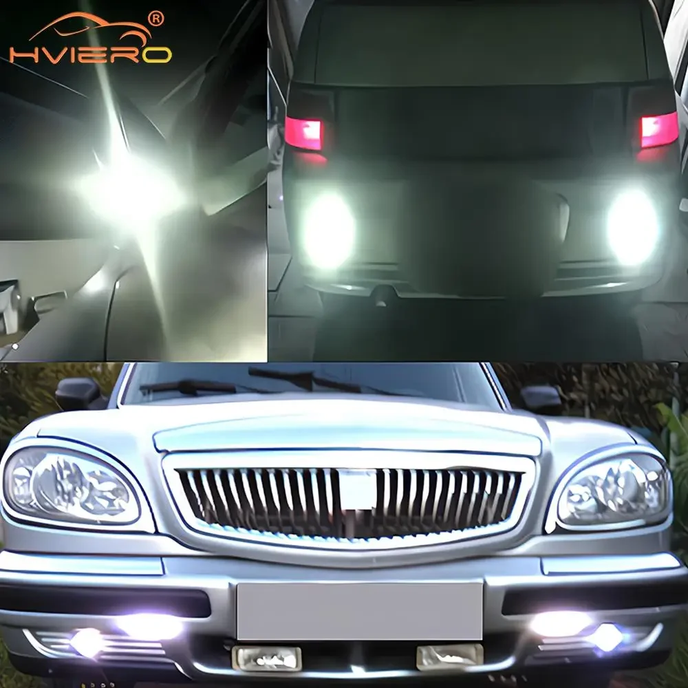 10X Daytime Running Lights 4014 12SMD Turn Signal Reverse Autos Lamps White Yellow Eagle Bulbs Eye Cars Motorcycle Leds Lighting