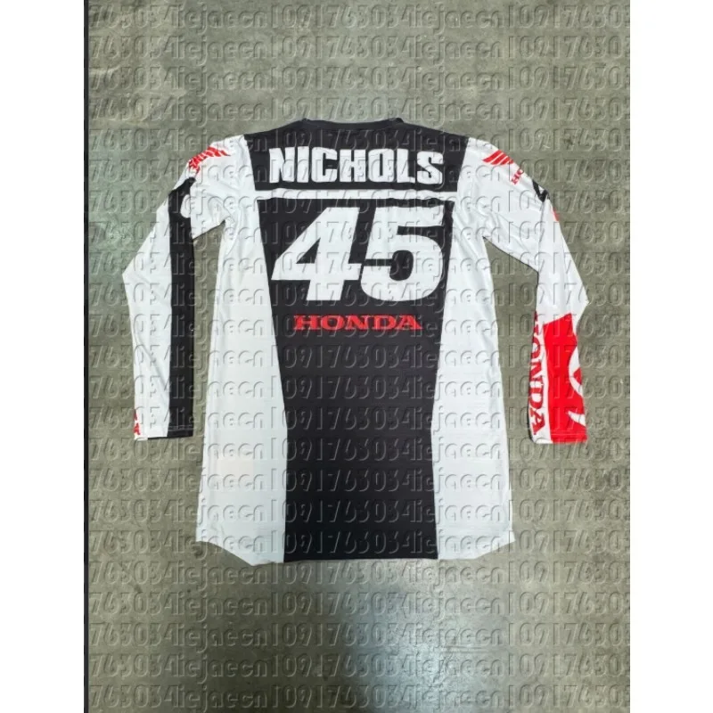 

Honda Retro Motorcycle Jersey Long Sleeve Riding Shirt Off-Road Biker Gear Fall Winter Sun Protection Quick Dry Moto Sportswear