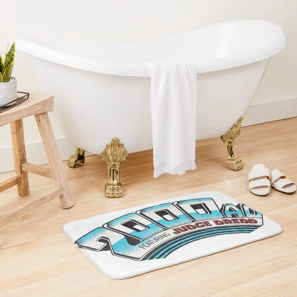 

2000ad Classic Logo Bath Mat Bathtub Anti Slip Bathroom Accessories Sets Luxury Bathtub Carpet Bathroom And Shower Products Mat