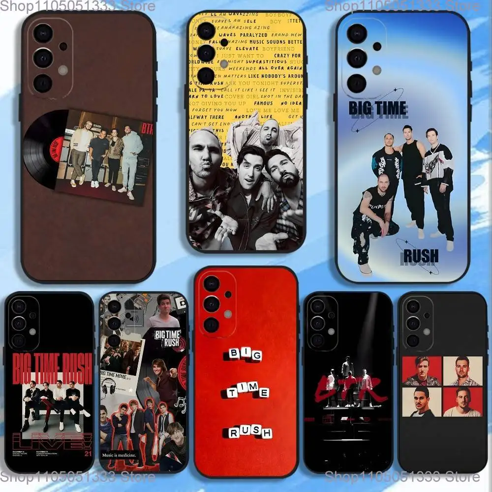 

Music B-Big Time Rush Phone Case For Samsung S25,S24,S21,S22,S23,S30,Ultra,S20,Plus,Fe,Lite,5G Black Cover