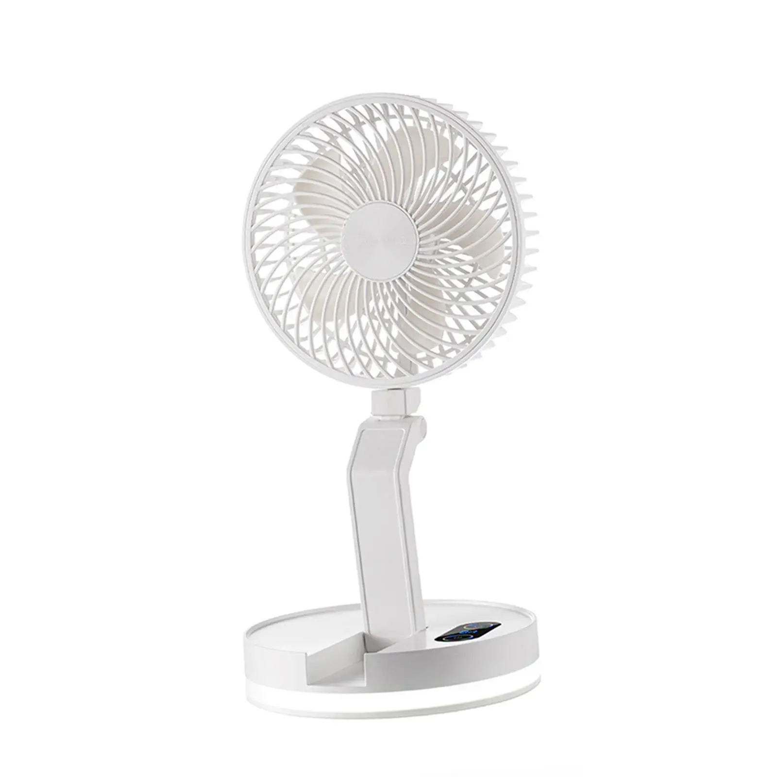 Ventilador de escritorio con 3 velocidades, aparato de refrigeración silencioso, giratorio, ajustable, pequeño, para el hogar, Camping, oficina, cocina y viaje