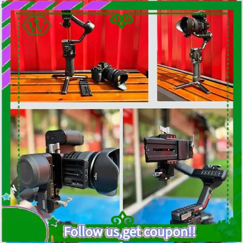 Reliable-Stabilizer Vertical Plate For DJI Ruyi RS3 RS2 Pro Vertical Camera Mounting Kit Handheld Stabilizer Vertical Plate