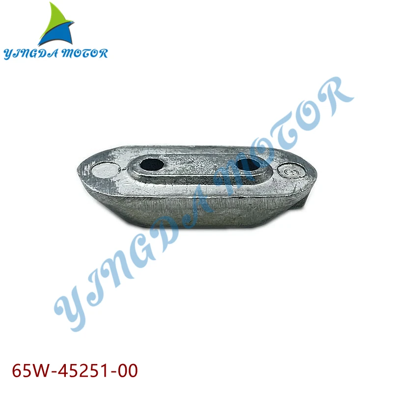 65W-45251 Zinc Anode For YAMAHA Outboard Motor 8-60 HP 2T 4T Parsun Hidea Powertec 65W-45251-00