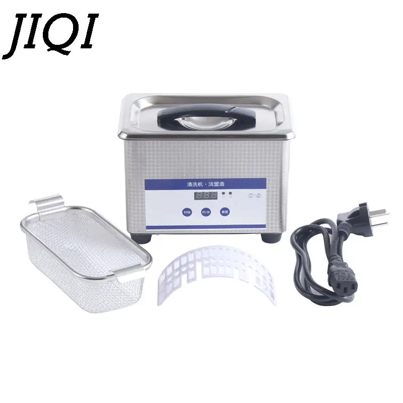 50W 40Khz 110V/220V Digital Ultrasonic Cleaner Stainless Steel Bath Tank Basket Shelf Glasses Jewelry Cleaning Machine Household