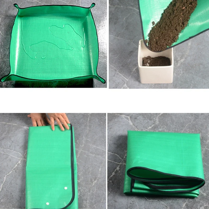 1pcs Planting Mat 50cm-100cm Gardening Potting Pad Foldable Garden Plant Flower Pot Transplanting Waterproof Mats