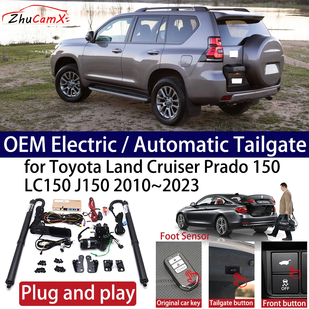 

ZhuCamX for Toyota Land Cruiser Prado 150 LC150 J150 2010~2023 Car Power Electric Automatic One-Click Smart Liftgate Tail Gate