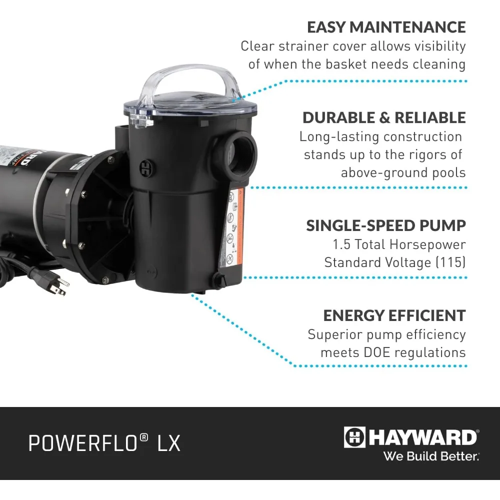 

W3SP1580X15 Power Flo Pool Pump, 1.5 HP