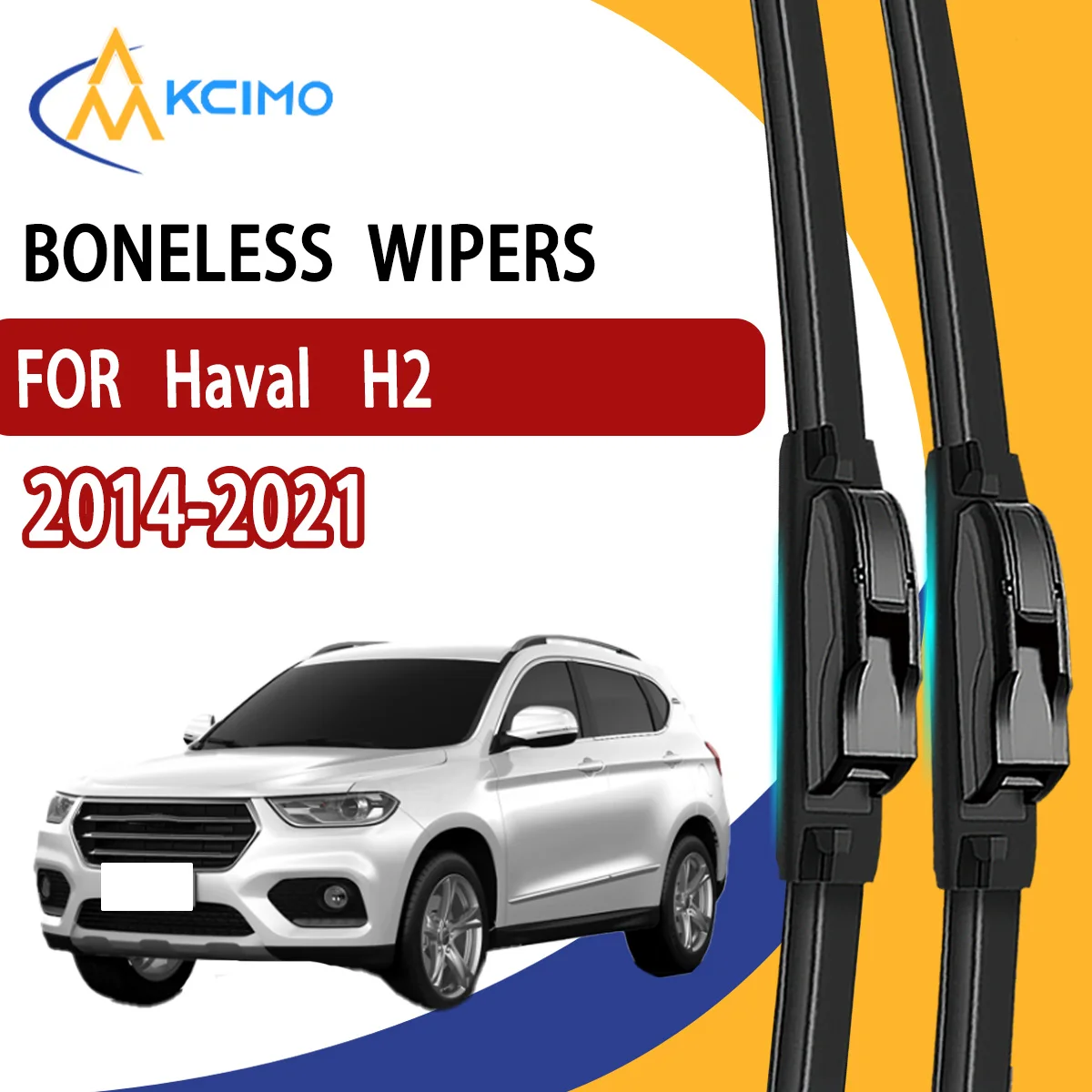 

2Pcs Front Windshield Wiper Blades For Haval H2 2014-2021 Windscreen Window Car Accessories