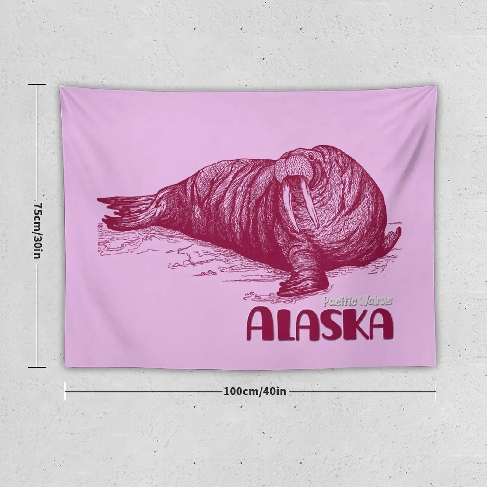 New Walrus Drawing, Alaska Tapestry Decoration Home Bedrooms Decorations