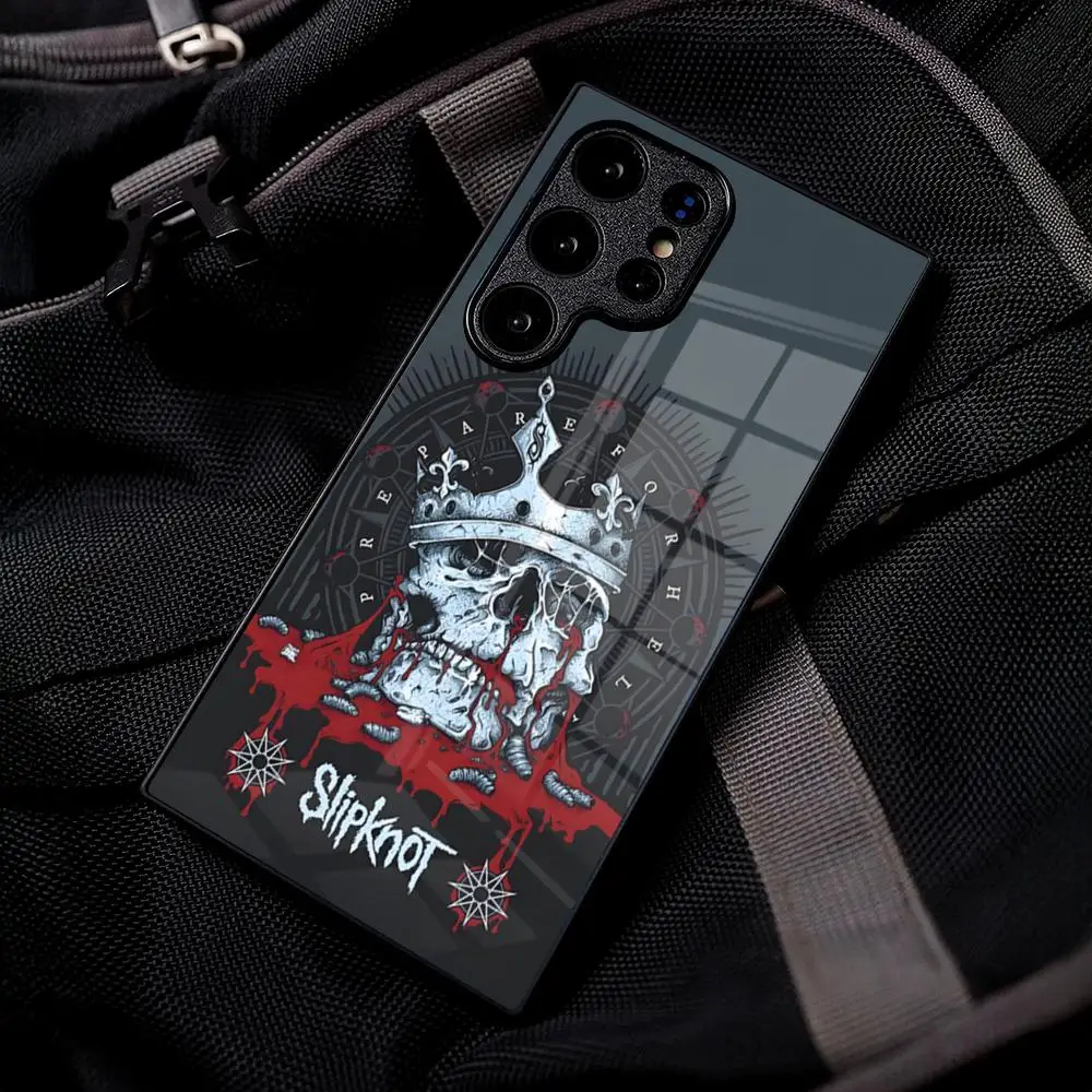 Band S-Slipknot Phone Case for Samsung Galaxy S26 S25 Edge S24 S23 S22 A17 A16 A26 A57 A37 A27 A56 Ultra Plus Fe Glass Cover