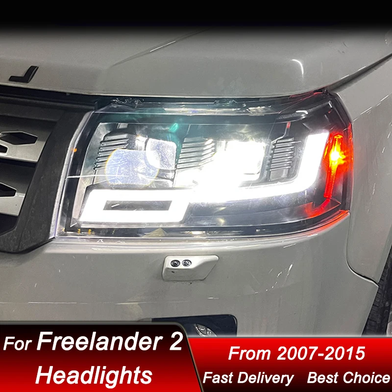 Car Headlights For Land Rover Freelander 2 2007-2015 new style full LED Headlamp Assembly Upgrade Projector Lens Accessories Kit