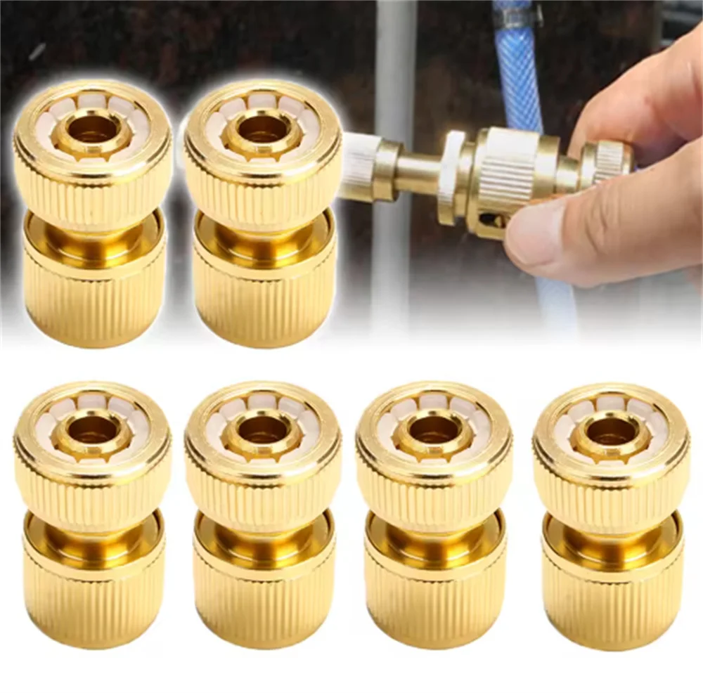 1/4pcs Hose Quick Connector Pressure Washer Nipple Quick Connector Home Garden Water Adapter Fitting Watering Equipment Tools