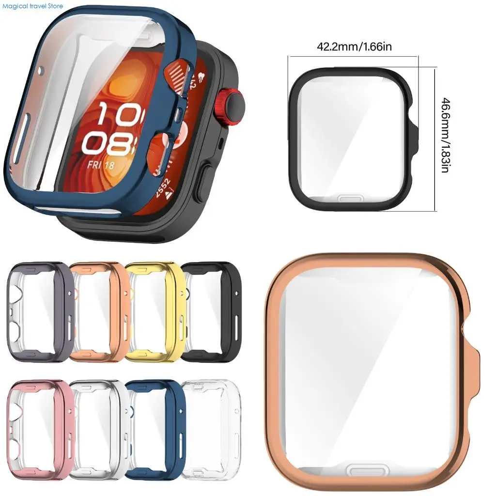N2UB Stylish Complete Protective TPU Full Wrap Case Soft Flexible Against Scratches Shock Absorbing Enclosure for Watch Fit 4