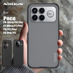for Xiaomi Poco F8 Ultra / F8 Pro /F7 Ultra / F7 Pro / F7 / F6 / F5 5G Case Nillkin Frosted Shield Hard PC Cover Matte 360 Cases