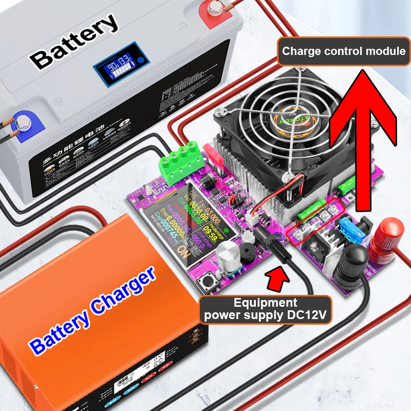 ATORCH Charging control switch board is suitable for use with DL24EW electronic load