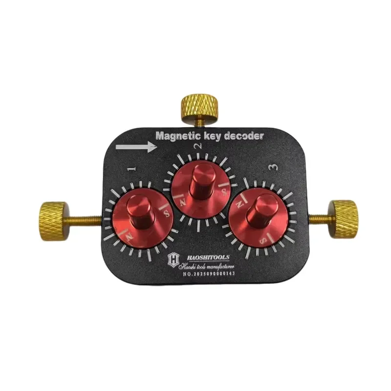 

European Civilian Magnetic Lock Cover Opening Tool Lock Picking Kit Residential Locksmith Supplies (3-Magnet) with Locking
