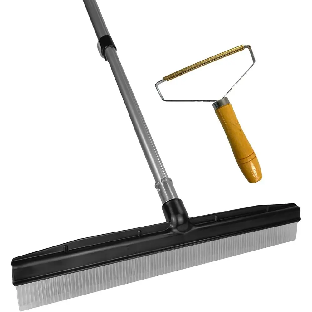 

Telescoping Handle Carpet Rake and Lint Remover, 54 Adjustable, Ideal for Pet Hair and Refreshing Rugs