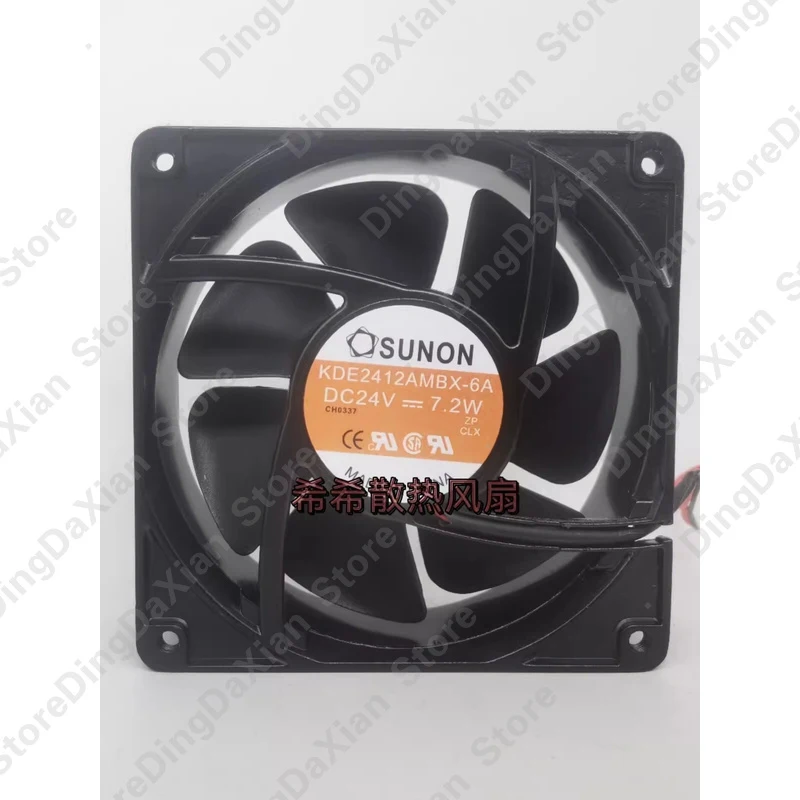 

d+1PCS For SUNON KDE2412AMBX-6A 12038 DC24V 7.2W 12CM Inverter Cooling Fan