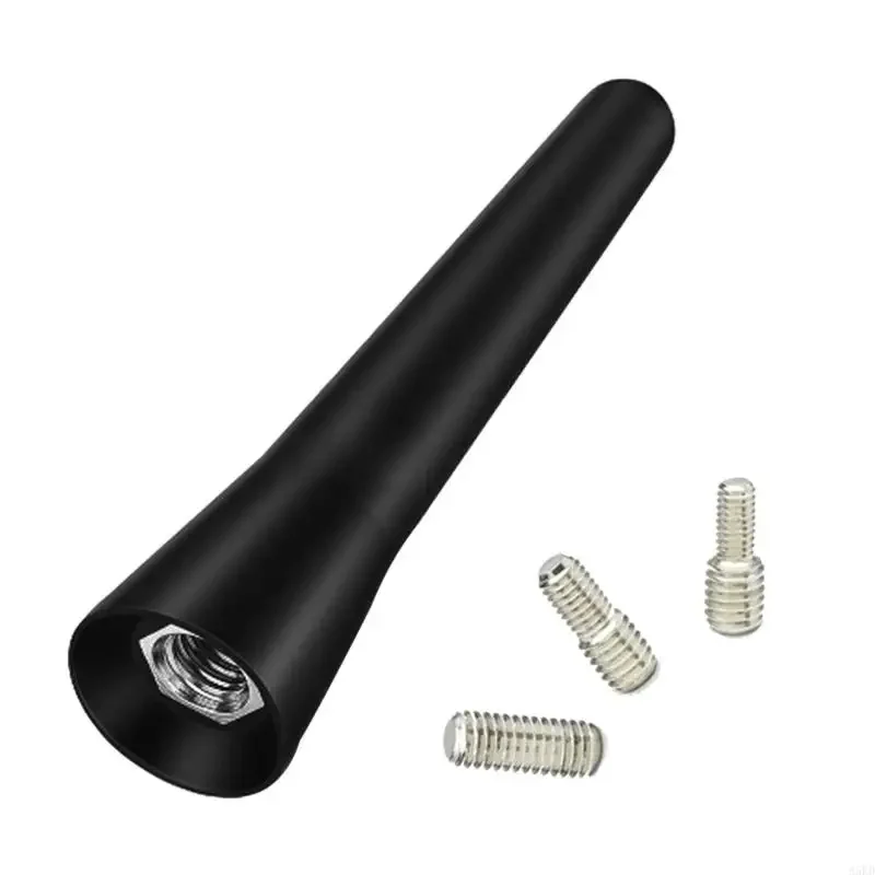 radio antenna, 6.5cm length universal car radio flexible anti-noise antenna Roof short rod threaded adapter M6 radio